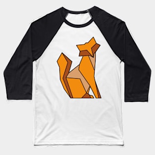 colorful fox-origami style Baseball T-Shirt